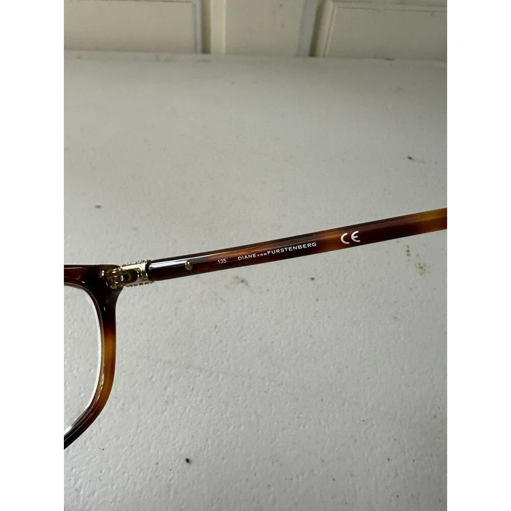 DIANE von FURSTENBERG Eyeglasses Frame DVF5070 240 51-16-135 Brown Tortoise